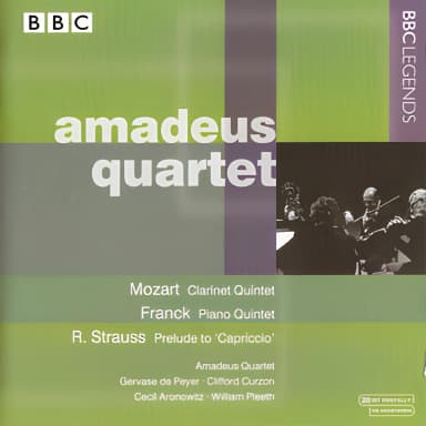 Amadeus Quartet on BBC Legends (Mozart, Franck, Strauss)