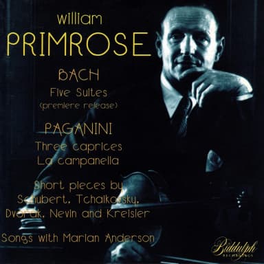 William Primrose - Bach, 5 Cello Suites Etc