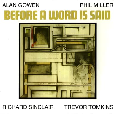 Before A Word Is Said