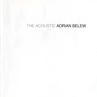 The Acoustic Adrian Belew (abp Cd93001-1)