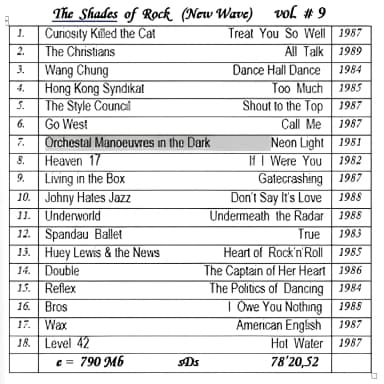 The Shades Of Rock (New Wave) vol. # 9. Compilation By Sk