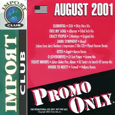 Promo Only Import Club: August 2001