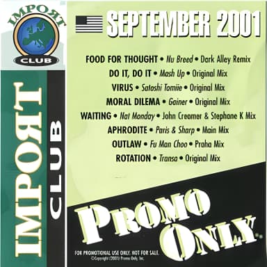 Promo Only Import Club: September 2001