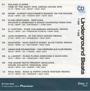Underground Beats (Series 6 Volume 9)