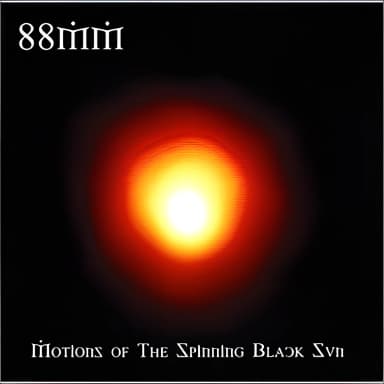 Motions Of The Spinning Black Sun