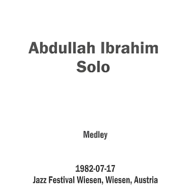 1982-07-17, Jazz Festival Wiesen, Wiesen, Austria
