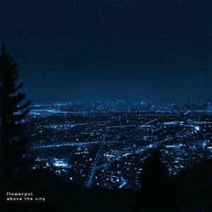 above the city
