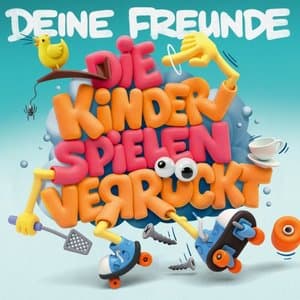 Die Kinder spielen verruckt